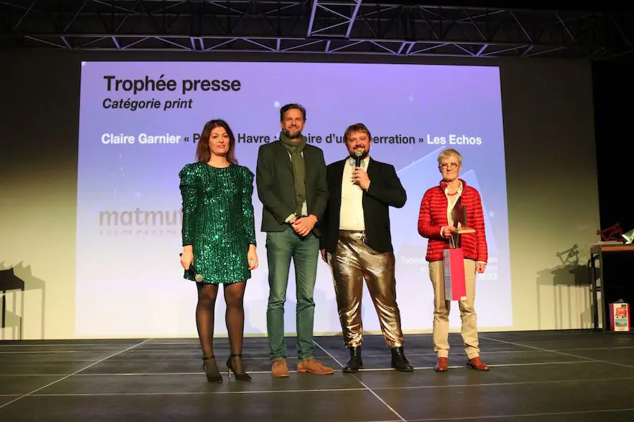 Animation de la cérémonie des Trophées de la Communication et de la Presse Normande 2023.